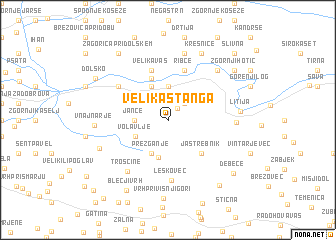 map of Velika Štanga