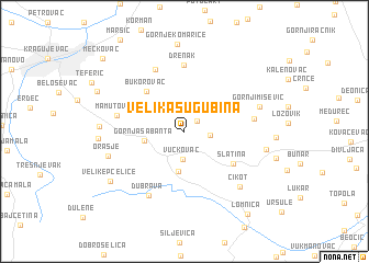 map of Velika Sugubina