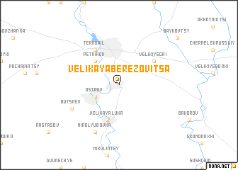 map of Velikaya Berëzovitsa