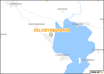 map of Velikaya Buromka