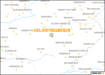 map of Velikaya Dubrova