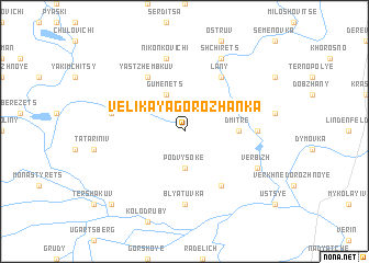 map of Velikaya Gorozhanka