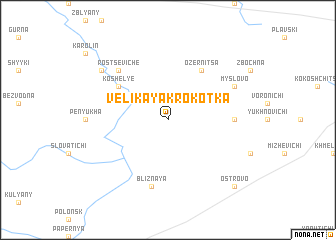 map of Velikaya Krokotka