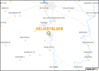 map of Velikaya Luka