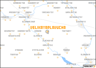 map of Velikaya Plavucha