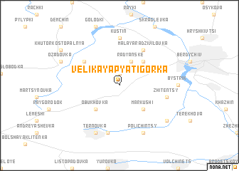 map of Velikaya Pyatigorka