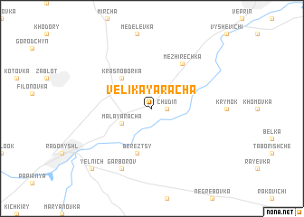map of Velikaya Racha