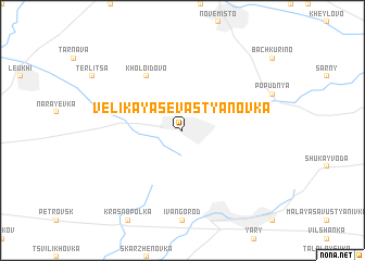 map of Velikaya Sevastʼyanovka