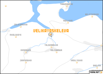 map of Velikaya Skeleva