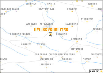 map of Velikaya Volitsa