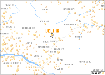 map of Velika