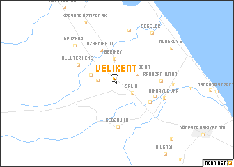 map of Velikent