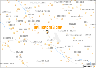 map of Velike Poljane