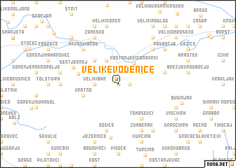 map of Velike Vodenice