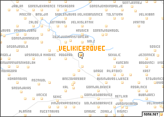 map of Veliki Cerovec