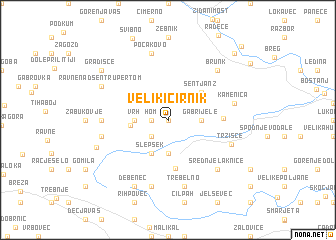 map of Veliki Cirnik