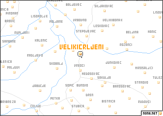 map of Veliki Crljeni