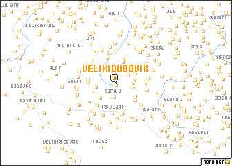 map of Veliki Dubovik