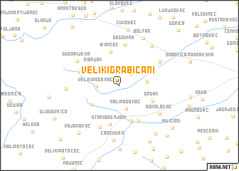 map of Veliki Grabičani