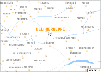 map of Veliki Grđevac