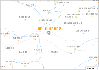 map of Veliki Izvor