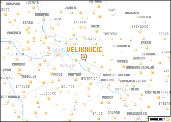 map of Veliki Kičić