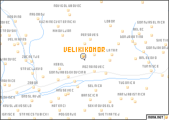 map of Veliki Komor