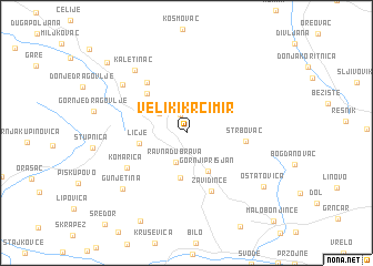 map of Veliki Krčimir