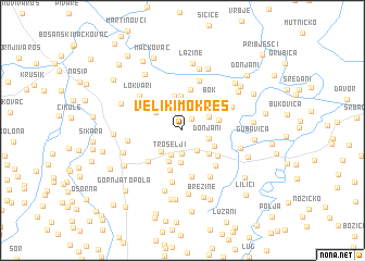 map of Veliki Mokreš