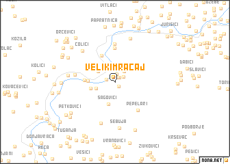 map of Veliki Mračaj