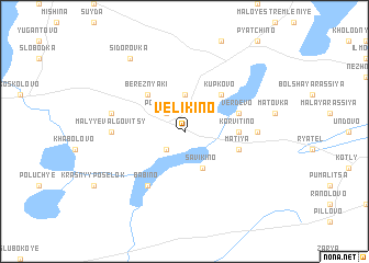 map of Velikino