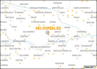 map of Veliki Podlog