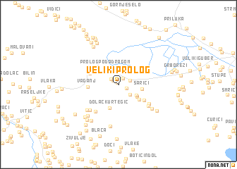 map of Veliki Prolog