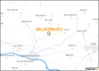 map of Veliki Radinci