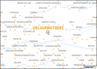 map of Veliki Rakitovec