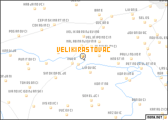 map of Veliki Rastovac