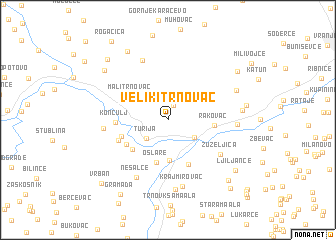 map of Veliki Trnovac