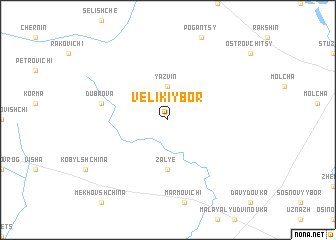 map of Velikiy Bor