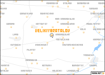 map of Velikiy Bratalov