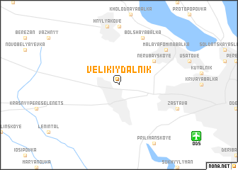 map of Velikiy Dalʼnik