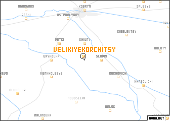 map of Velikiye Korchitsy