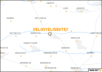 map of Velikiye Lisovtsy