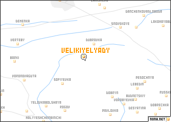 map of Velikiye Lyady