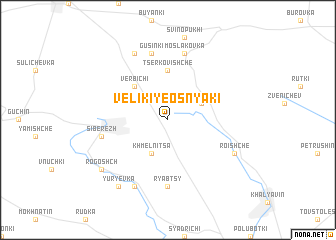 map of Velikiye Osnyaki