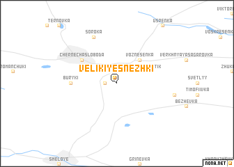 map of Velikiye Snezhki