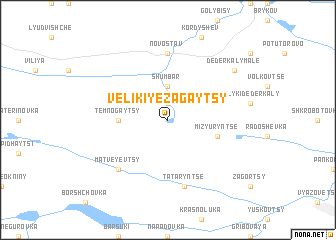 map of Velikiye Zagaytsy