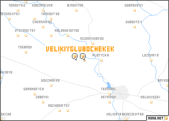 map of Velikiy Glubochek