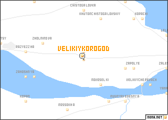 map of Velikiy Korogod