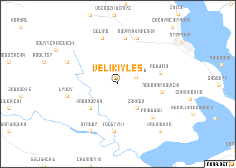 map of Velikiy Les