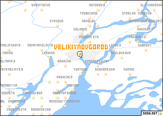 map of Velikiy Novgorod